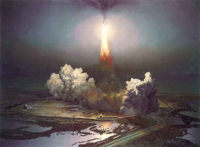 Illustration for article titled The Hungarian-Born Painter Who Immortalized America's Space Program